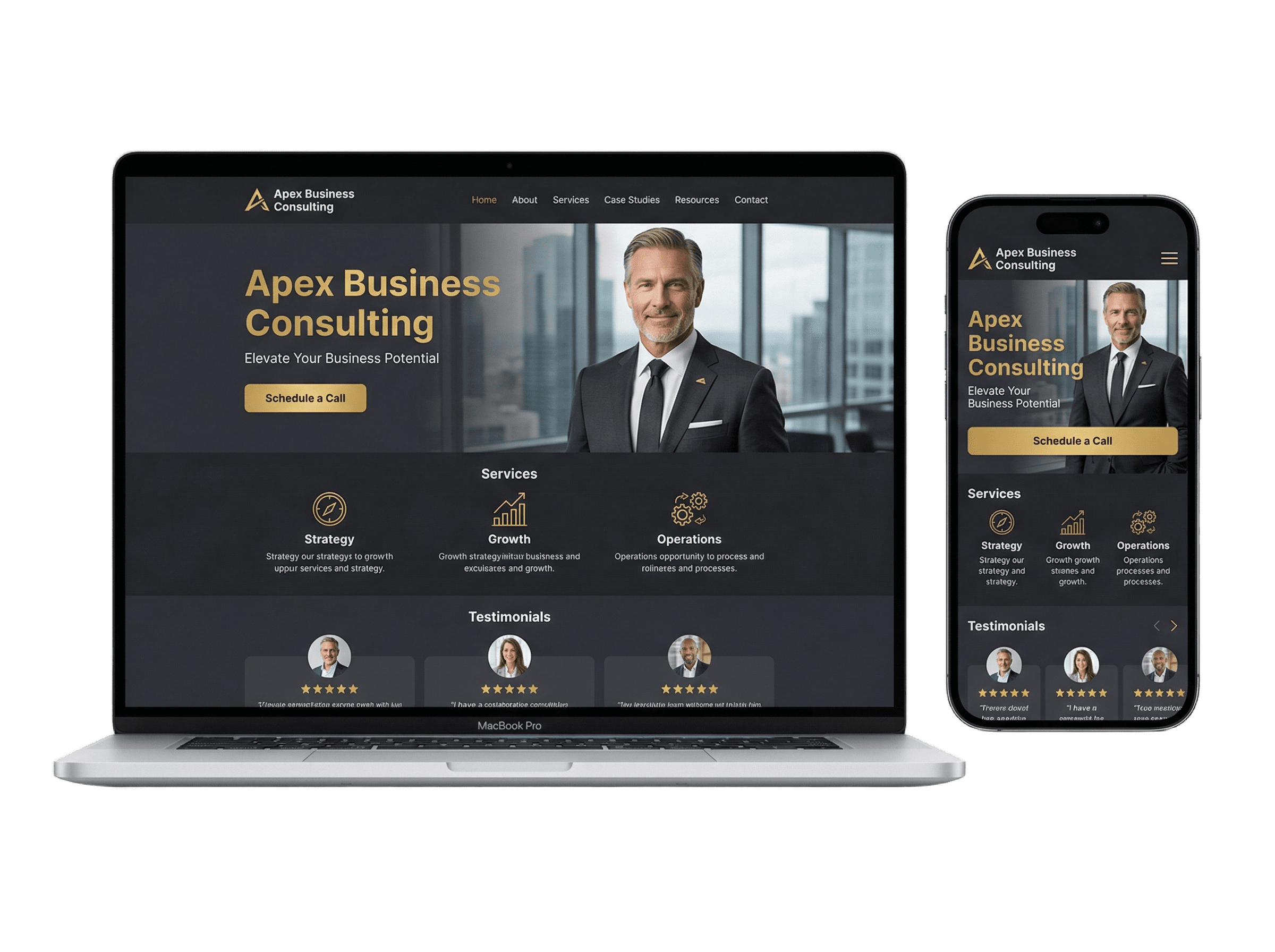 Agency Owner Website mockup